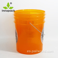 5Gallon Food Safe Plastet de plástico con Dolly de tapa